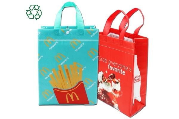 6 CAN laminated cooler bag & Lunch bag